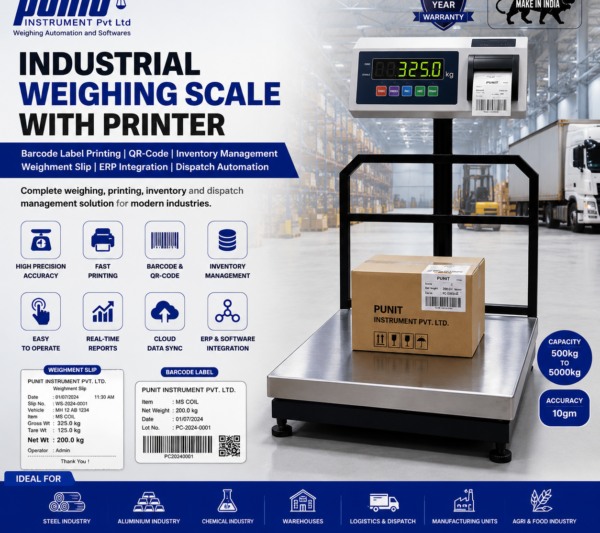 industrial weighing scale with printer