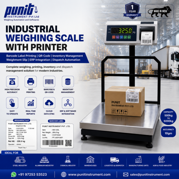 industrial weighing scale with printer