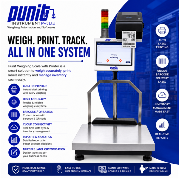 weighing scale with printer