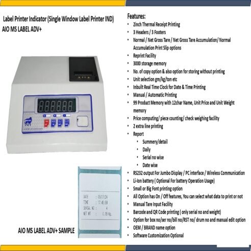 Receipt Printing Platform Weighing Scale - Image 7