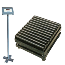 Roller platform weighing scale