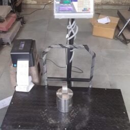 PLATFORM SCALE WITH EXTERNAL LABEL PRINTER
