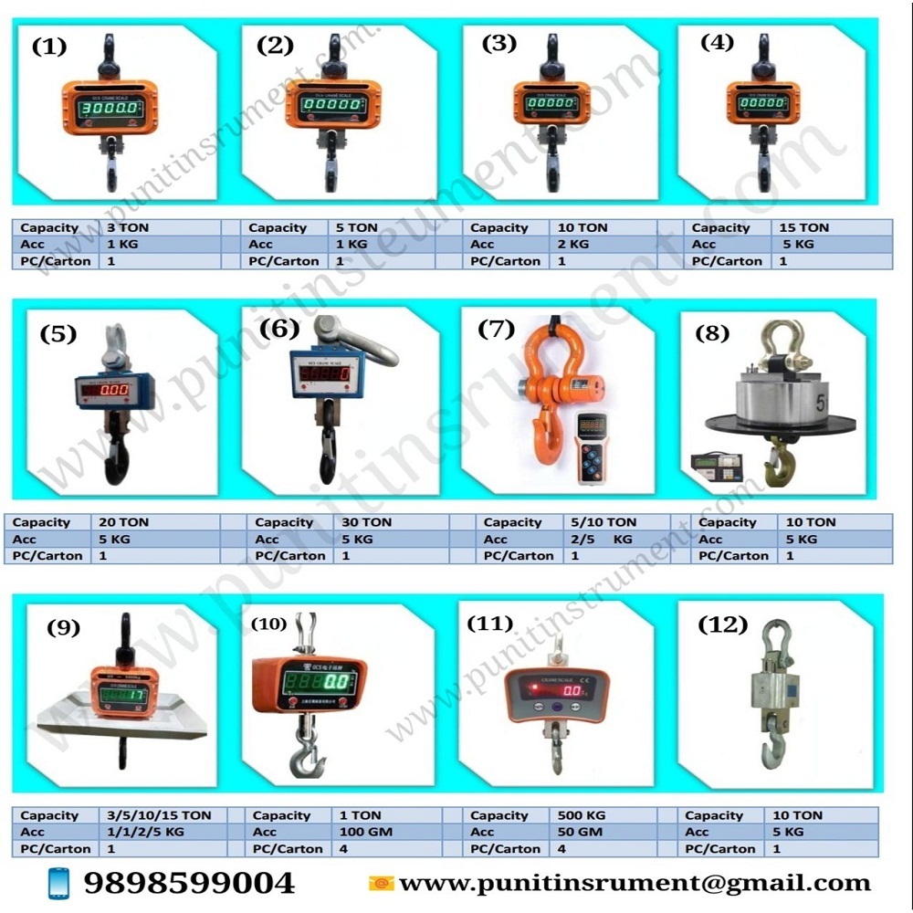 Porduct Category CRANE WEIGHING SCALE