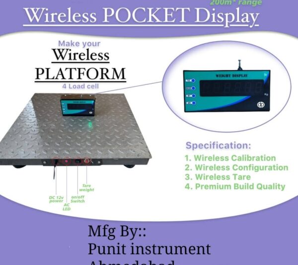 WIRELESS PLATFORM WEIGHING SCALE