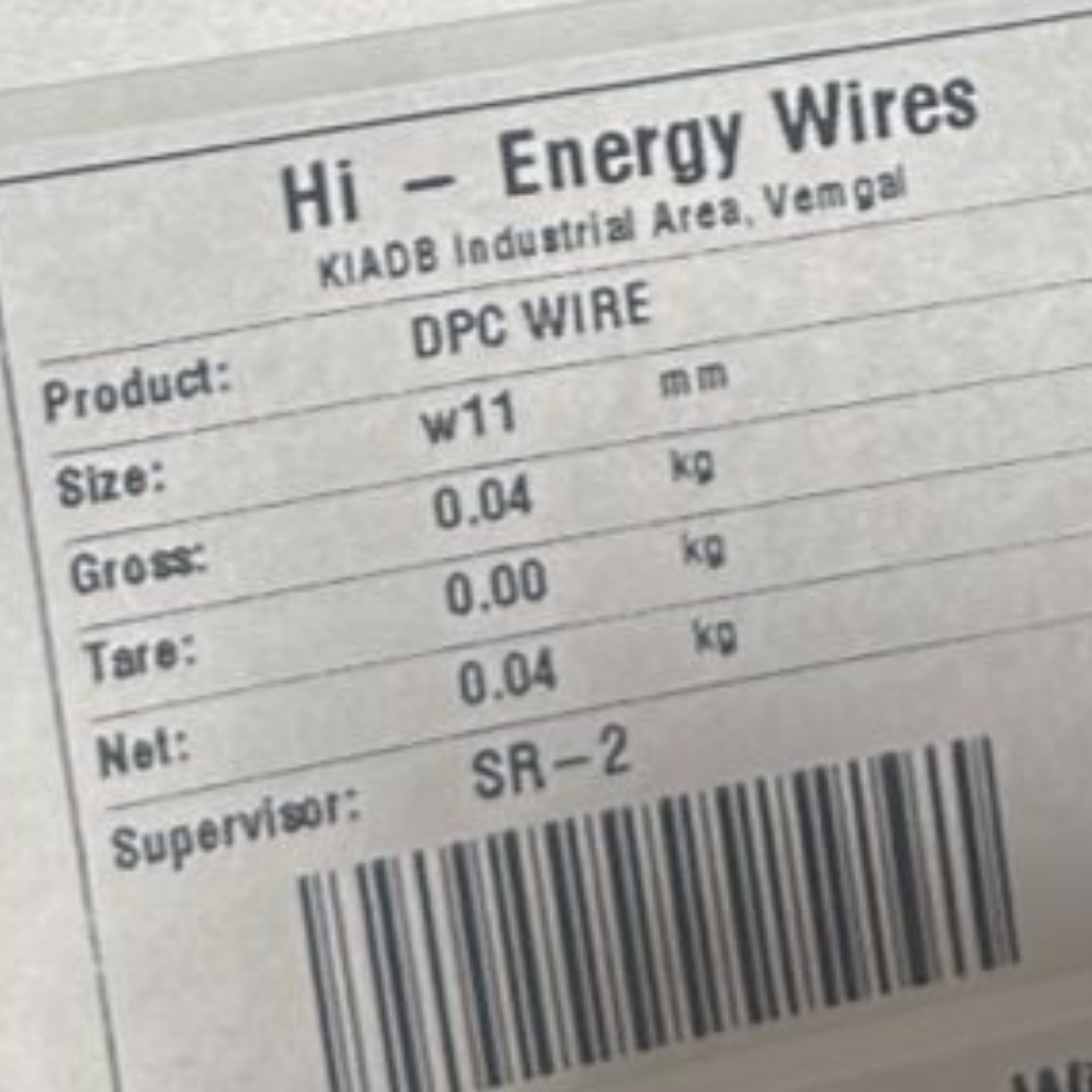 Hi Energy Wires DPC wire industrial weighing scale with printer label